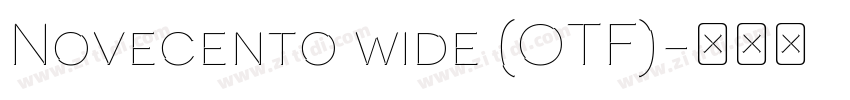 Novecento wide (OTF)字体转换